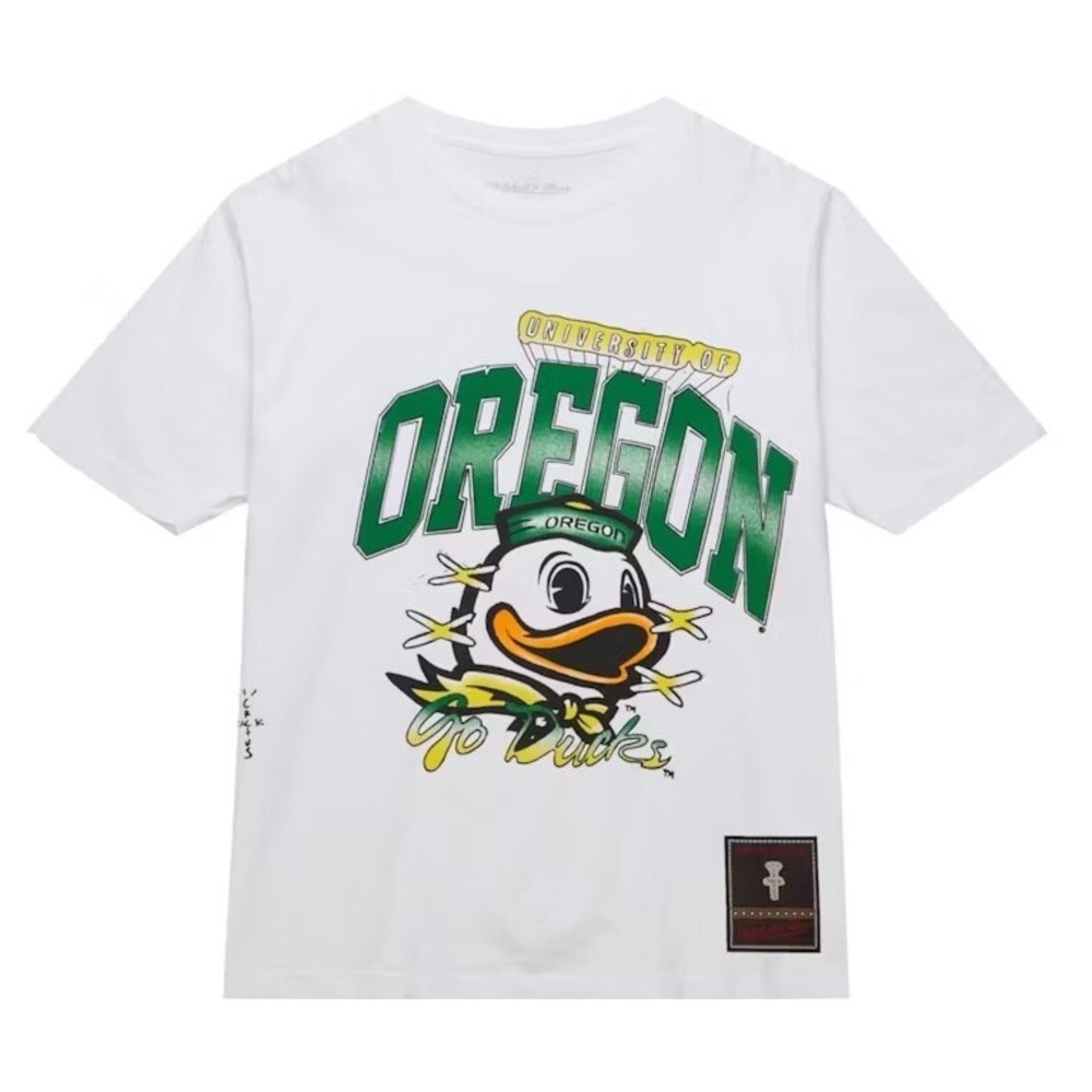 New Cactus Jack Oregon Ducks XXL Travis Scott Mitchell & Ness Limited Shirt